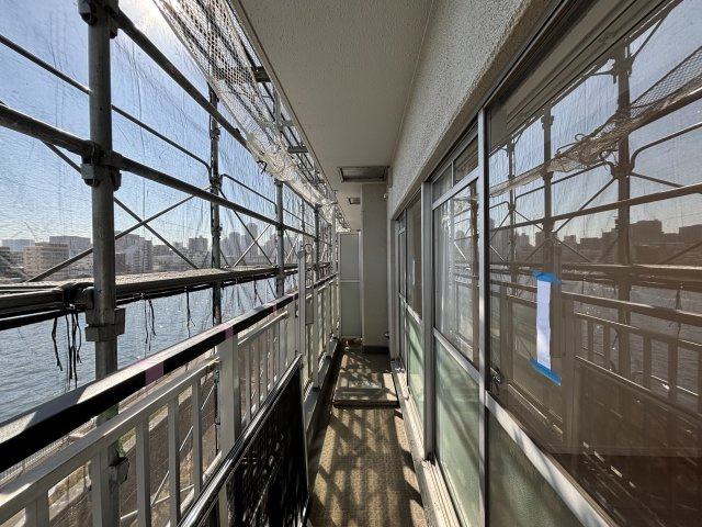 パシフィック浜町のバルコニー