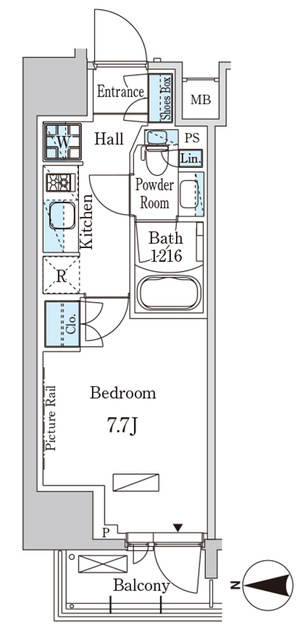 パークアクシス入谷の間取り