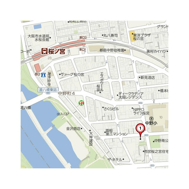 ドリームネオポリス桜ノ宮|マップ
