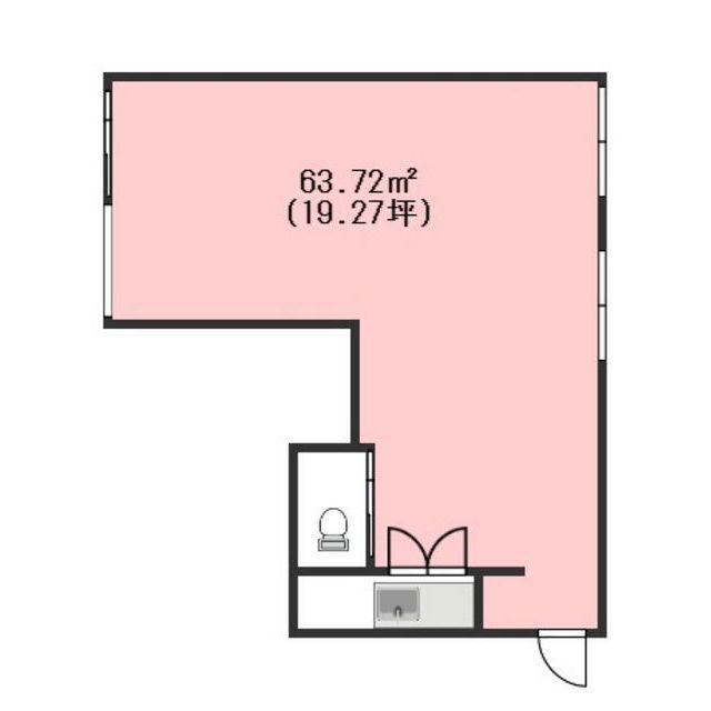 北方町朝日町1丁目店舗・事務所の間取り