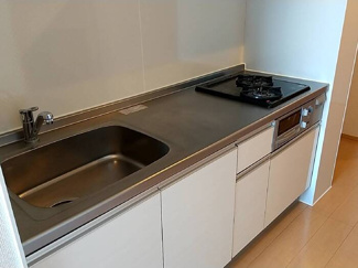 【キッチン】 | 二口ガスコンログリル付きシステムキッチン