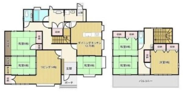 前橋市文京町中古一戸建ての間取り