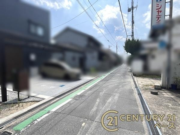 生駒郡斑鳩町法隆寺南１丁目の売地の前面道路含む現地写真|■現地撮影写真■
