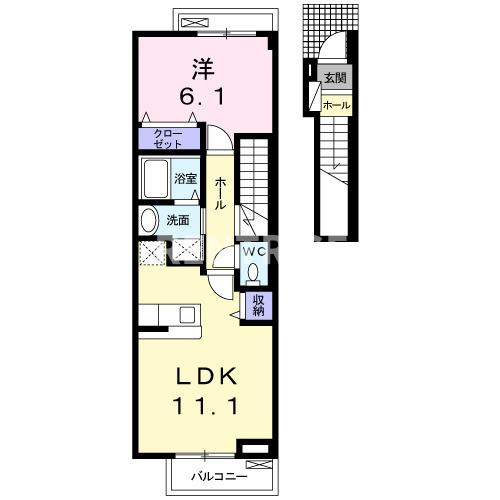 プーリヴァーＢの間取り|間取図