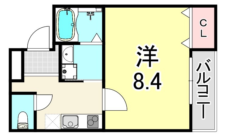 フジパレス長洲公園Ⅲ番館の間取り