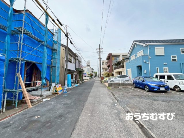 北区西志賀町1期(全2棟)の前面道路含む現地写真
