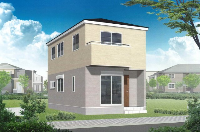 【賃貸戸建て】グランソフィア上広谷　A号棟の外観パース