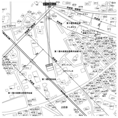 【賃貸戸建て】グランソフィア上広谷　A号棟の地図