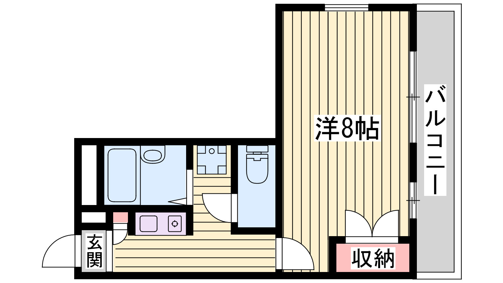 レオパレス雅の間取り