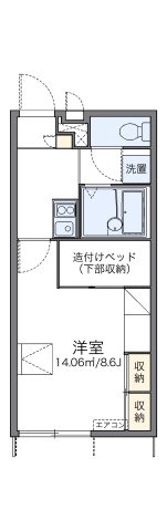 明石市魚住町住吉３丁目のアパートの間取り