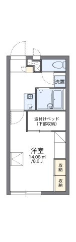 神戸市北区鈴蘭台西町１丁目のアパートの間取り