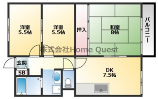 【間取り】 | レジデンス清