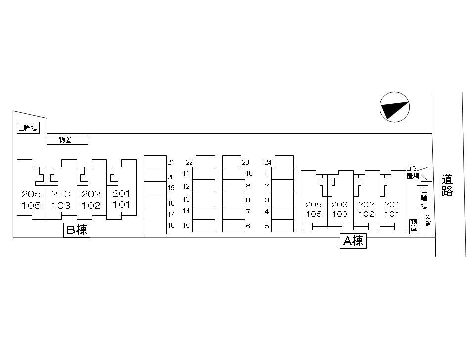 モデルヌＢの区画図