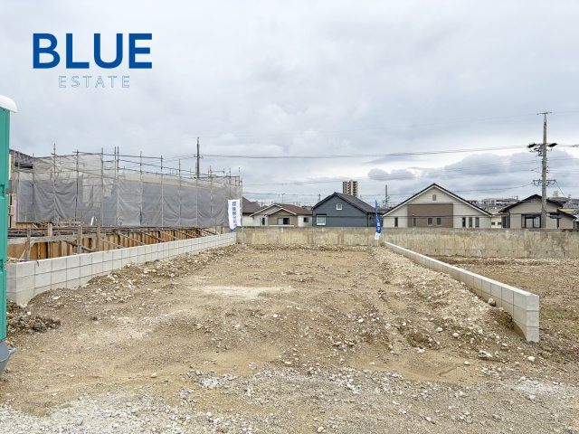【長久手市仲田 全5棟 2号地】建築条件付き土地/セミオーダー住宅の前面道路含む現地写真|現地（2026.06上旬）撮影　現況：造成工事済