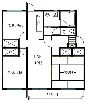 堤ヶ丘ヒルズの間取り