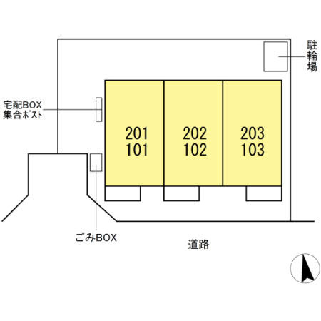 カサ・ベルデの区画図