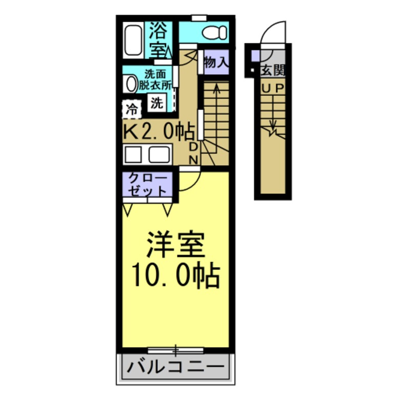 アンプルールリーブルBLOOMの間取り