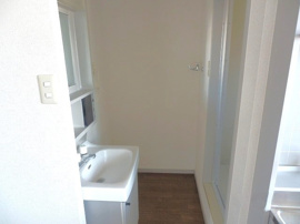 コンパクトで使いやすい洗面所