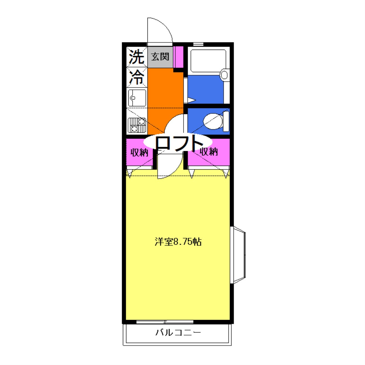 厚木市三田南３丁目のアパートの間取り|間取りは現況優先