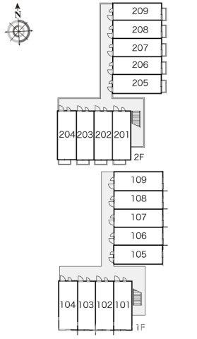 レオパレスＳｕｃｃｅｓｓの区画図