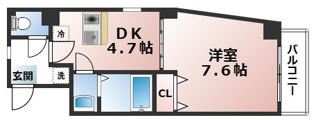 セラヴィ新丸太町の間取り