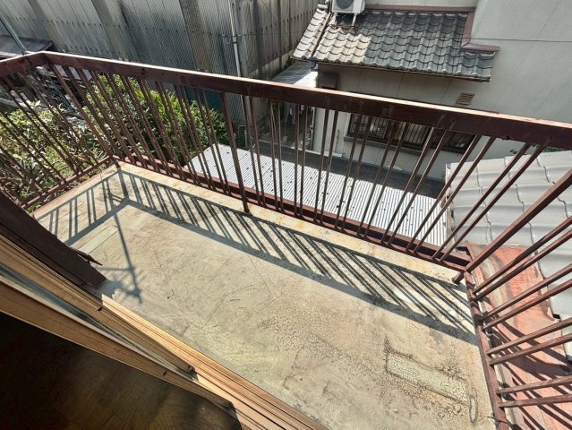 中地戸建のバルコニー