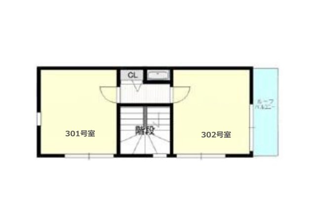 １階には１戸、２階には2戸、３階は2戸の個室があり、J:COMのインターネット回線も各部屋個別に無料