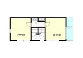 １階には１戸、２階には2戸、３階は2戸の個室があり、J:COMのインターネット回線も各部屋個別に無料