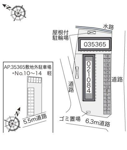 レオパレスカサベージュの区画図