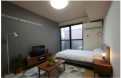 【居間・リビング】 | ベルデュール | CGで家具等を配置したもので、家具等は含まれません。
※別号室参考写真です ※現況優先