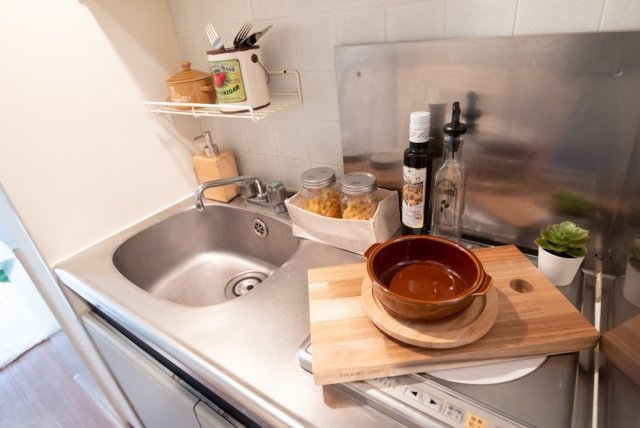 1口IHコンロ※家具・小物はイメージです