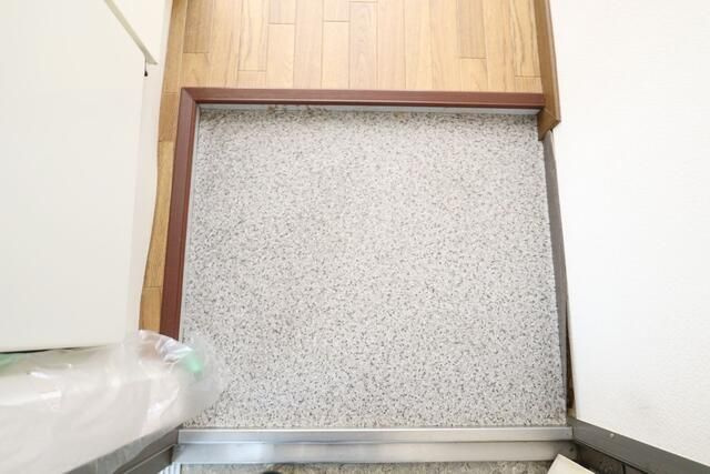 正雀木島マンションの玄関