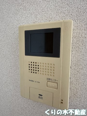 【セキュリティ】 | ロータス鳥生　Ｄ | モニター付きインターホンです