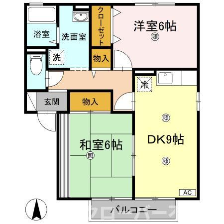 ファミーユ Ｍ B棟の間取り