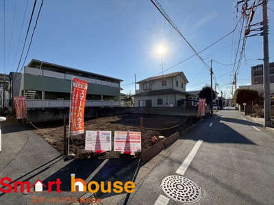 【前面道路含む現地写真】 | 座間市相模が丘　建築条件付き売地2区画