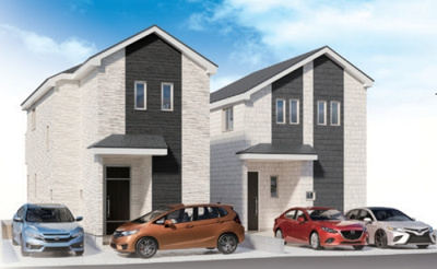 【外観パース】 | 町田市本町田　新築2棟 | 外観パース