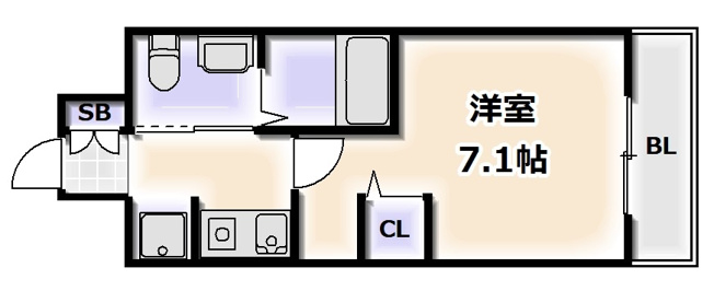 【間取り】 | エステムコート難波サウスプレイスIVパークグレイス