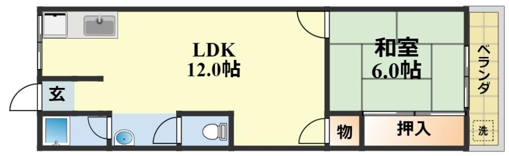 K2コーポラスの間取り