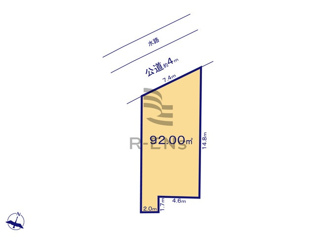 【土地図】 | 練馬区西大泉１丁目　建築条件付き売地　２区画 | 全区画、90ｍ2超えのゆとりある敷地面積を確保！