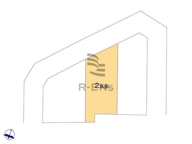 【区画図】 | 練馬区西大泉１丁目　建築条件付き売地　２区画 | 2区画：建築条件付き売地につき、設計から施工までスムーズ