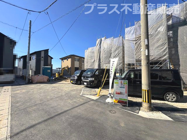 【外観】 | 糟屋郡須恵町大字旅石24期　1号棟（全4棟）【仲介手数料無料・0円】 | 現地写真。プラス不動産販売なら、現場の全ての棟をまとめてご見学頂けます。