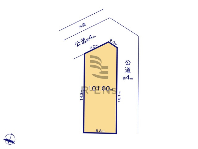 【土地図】 | 練馬区西大泉１丁目　建築条件付き売地　３区画 | 全区画、90ｍ2超えのゆとりある敷地面積を確保！