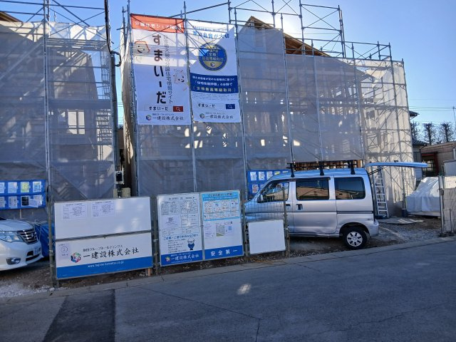 【外観】 | リーブルガーデン．S　深谷上柴町東第３　 | １号棟現地現況（2026年02月03日）撮影