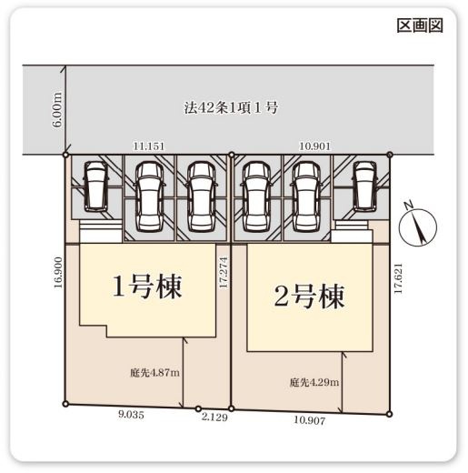 リーブルガーデン．S　深谷上柴町東第３　の区画図|現地区画図