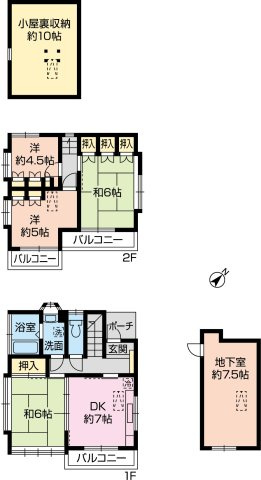 大野台７丁目　中古戸建の間取り