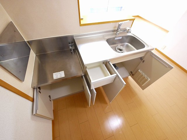 グレースピアＤのキッチン|きれいなキッチンです