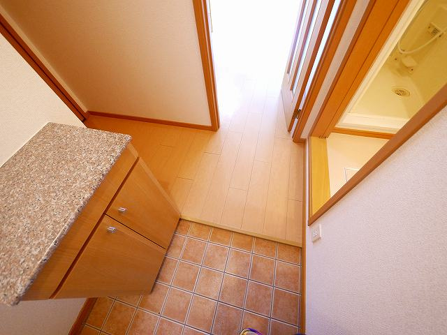 グレースピアＤの玄関|収納もある玄関です