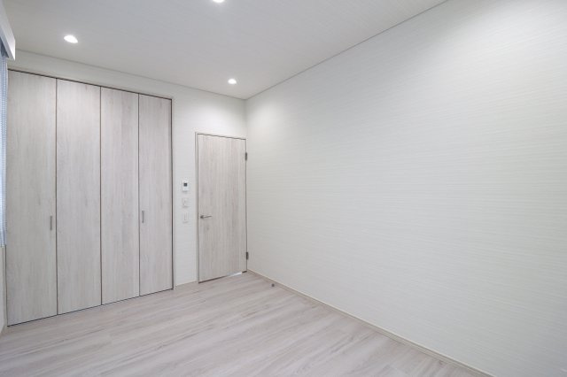 西京極東大丸町　新築参考Bプランの完成予想図|【施工例】
全居室に収納を設けている為、生活感が出にくく住環境を広々お使いいただけます。