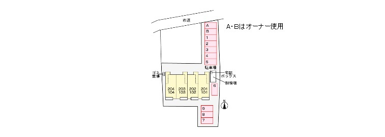 ベルオリーブの駐車場|駐車場