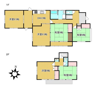 【間取り】 | 小美玉市羽鳥十二所団地　土地建物